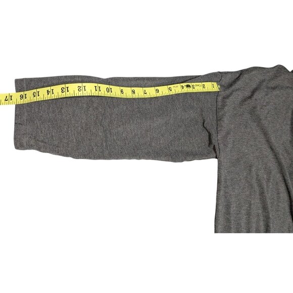 Eileen Fisher Womens Charcoal Gray Open Front Cardigan Pockets XL Relaxed Fit Li - Picture 11 of 11